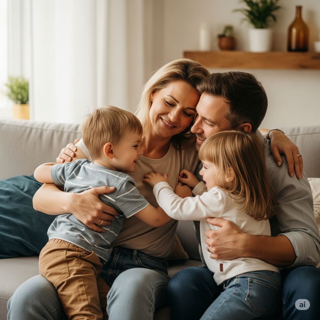 familia de dos hijosuna madre que tiene confianza en si misma y amor propio para compartir con su familia ella cree en el desarrollo personal y las mentorias 4