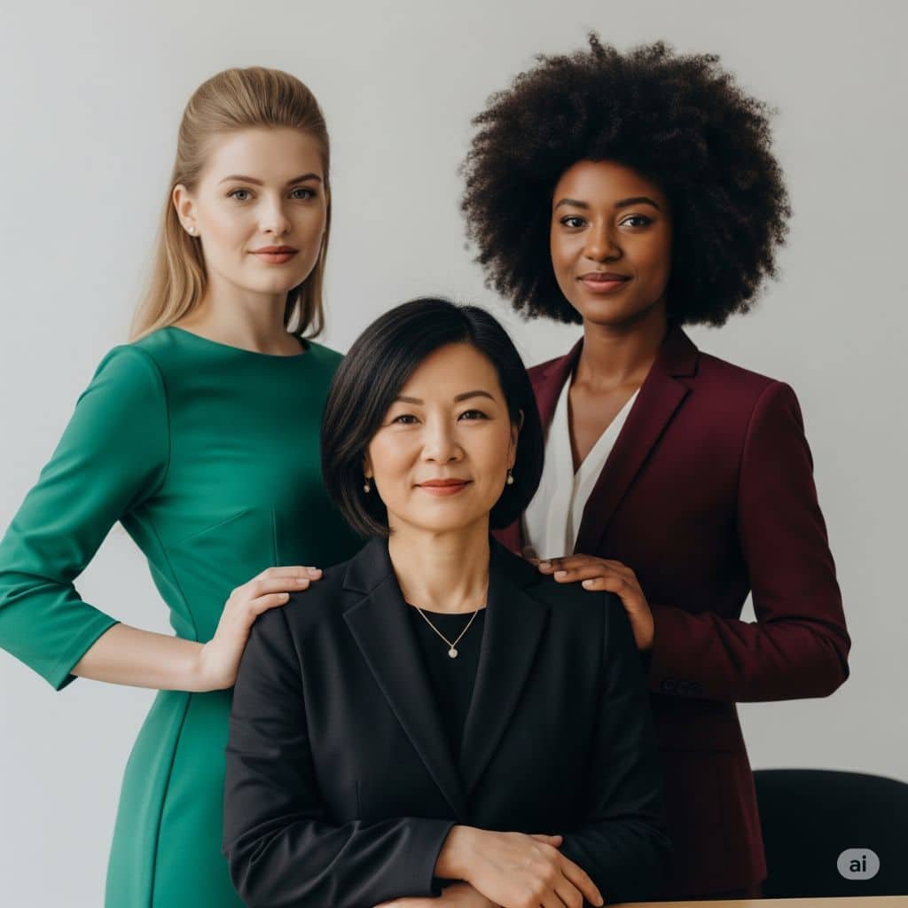 tres mujeres llenas de confianza y proposito de vida
